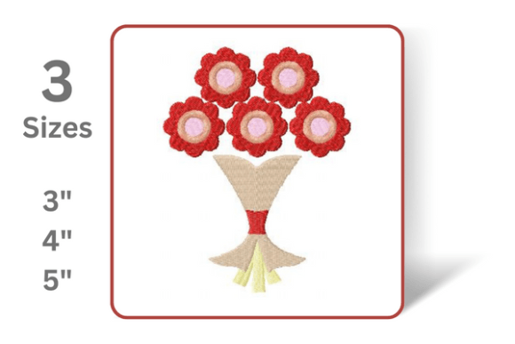 Bouquet of Flowers: A Charming Embroidery Design