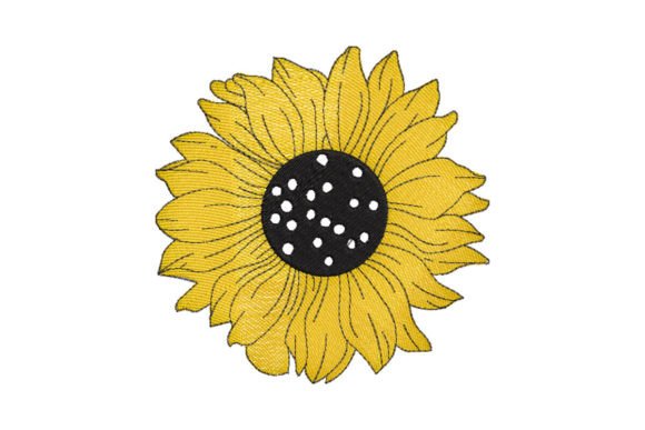 Captivating Sunflower Embroidery Design for Summer