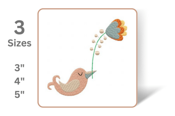 Cute Bird with Flower: A Charming Addition