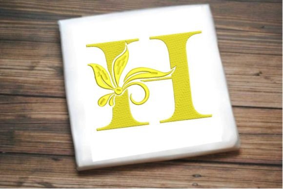 Elegant Floral Alphabet Letter H: A Festive Touch