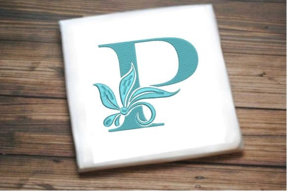 Elegant Floral Alphabet Letter P for Craft Fairs