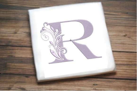 Elegant Floral Alphabet Letter R for Custom Projects