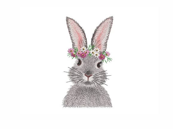 Floral Bunny: A Charming Addition for Business Merch