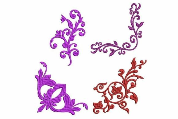 Floral Corners: A Charming Addition to Your Embroidery Collection