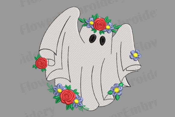 Floral Ghost: A Whimsical Touch for Merch
