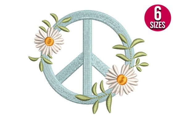 Floral Peace Sign: A Versatile Design for Merch