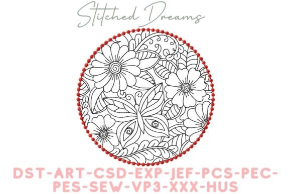 Stunning Circular Motif Embroidery Design