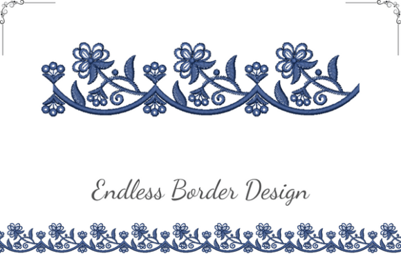Vintage Floral Border: A Versatile Design for Business